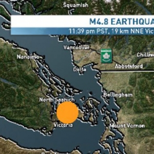 超级地震前奏？BC省维多利亚4.3级地震让众多居民心惊