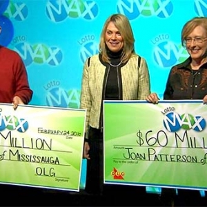 安省两幸运儿中 Lotto Max 头奖6000万