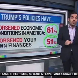 CNN数据分析师警告：特朗普在经济议题上陷入“双重困境”